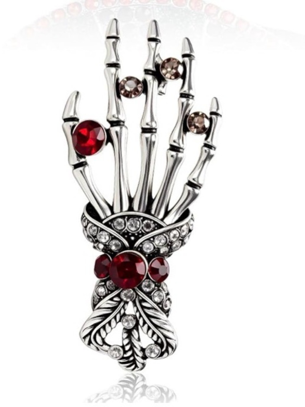 Skeleton Hand Brooch